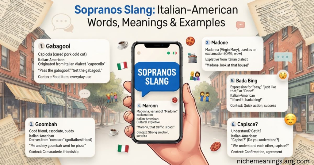 Sopranos Slang Italian-American Words, Meanings & Examples