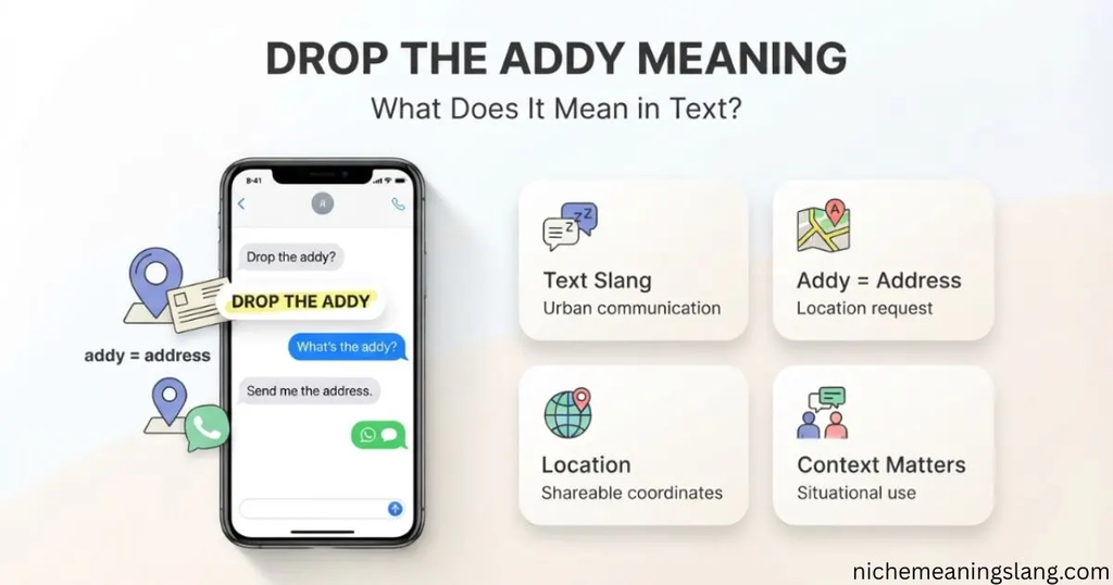 Drop the Addy Meaning What Does It Mean in Text?