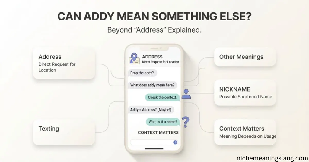 Can Addy Mean Something Other Than Address?