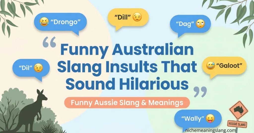 Aussie slang insults list - roast words with meanings and examples