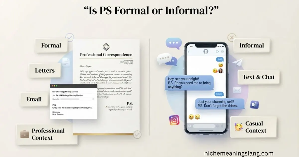 Is PS Formal or Informal?