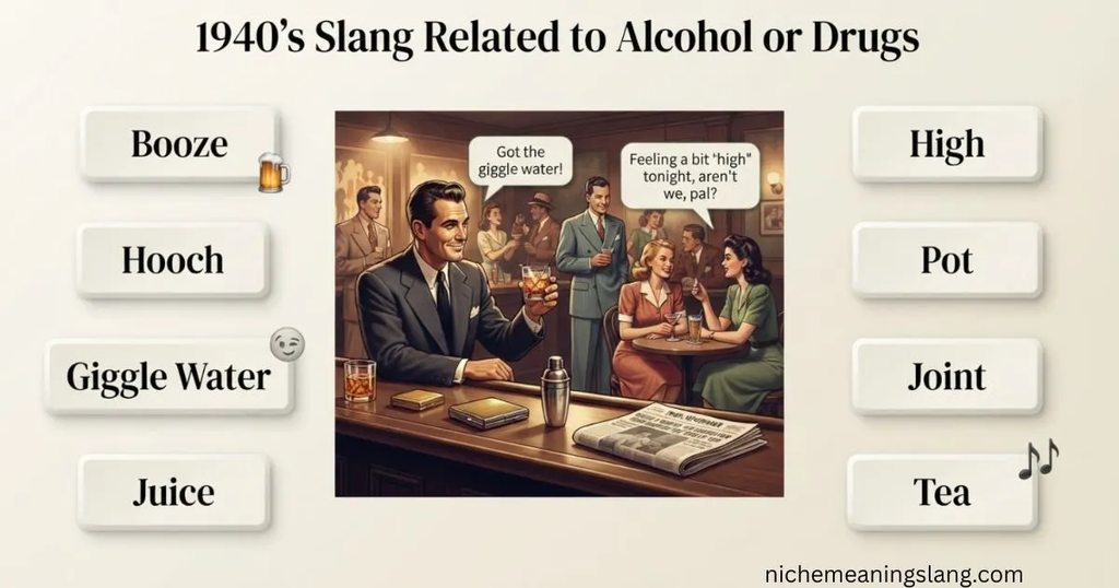 1940's slang Related to Alcohol or Drugs