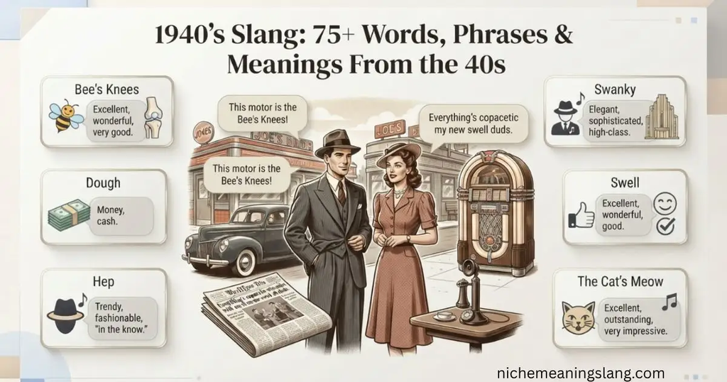 75+1940's Slang Words, Phrases & Meanings From the 40s