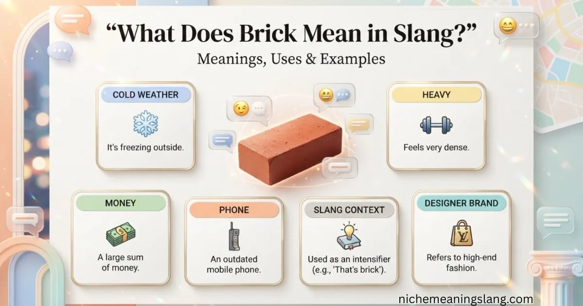 What Does Brick Mean in Slang? Meanings, Uses & Examples
