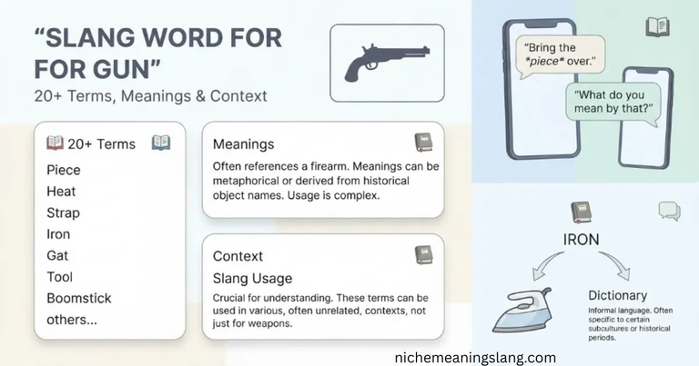 20+Slang Word for Gun Terms, Meanings & Context