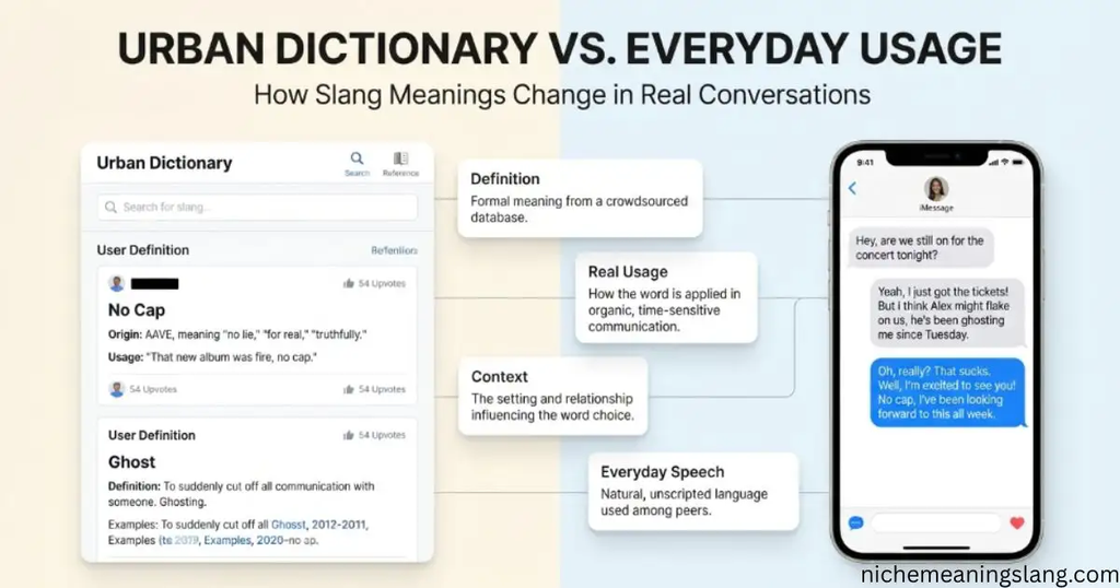 Urban Dictionary vs. Everyday Usage