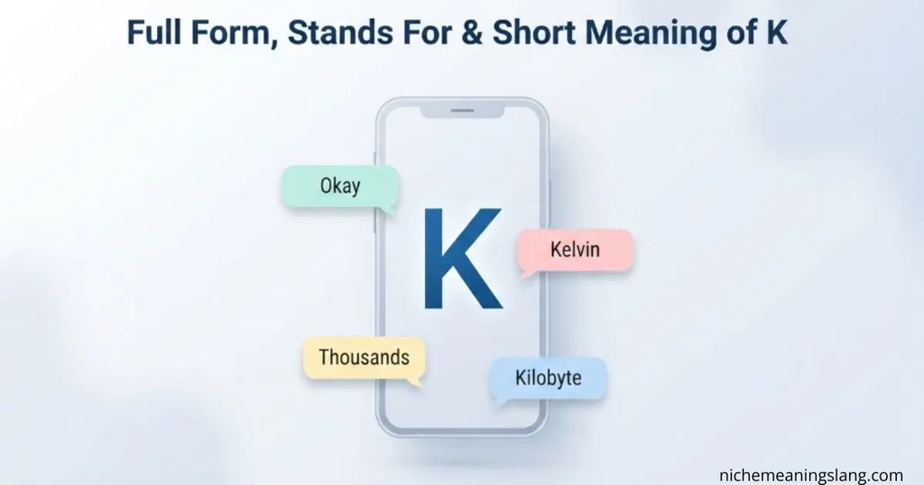 Full Form, Stands For & Short Meaning of K