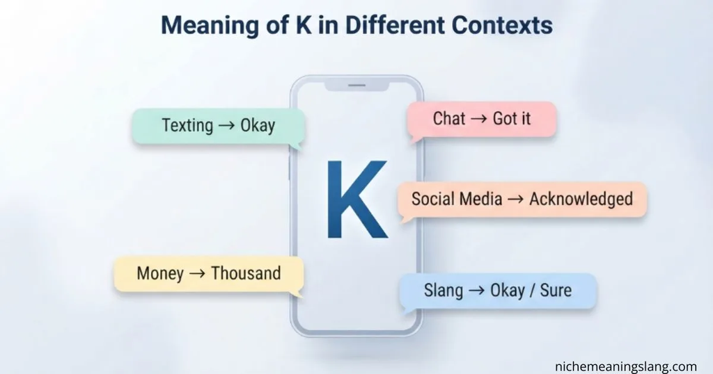 Meaning of K in Different Contexts