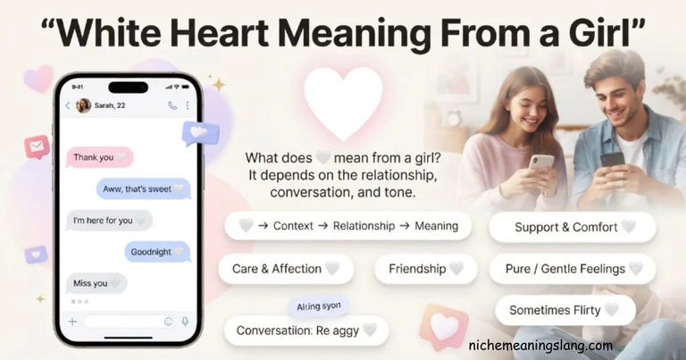 White Heart Meaning From a Girl What Does 🤍 Mean?