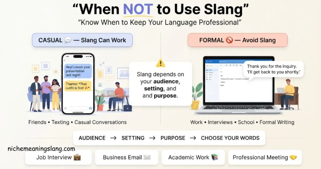 When Not to Use Slang