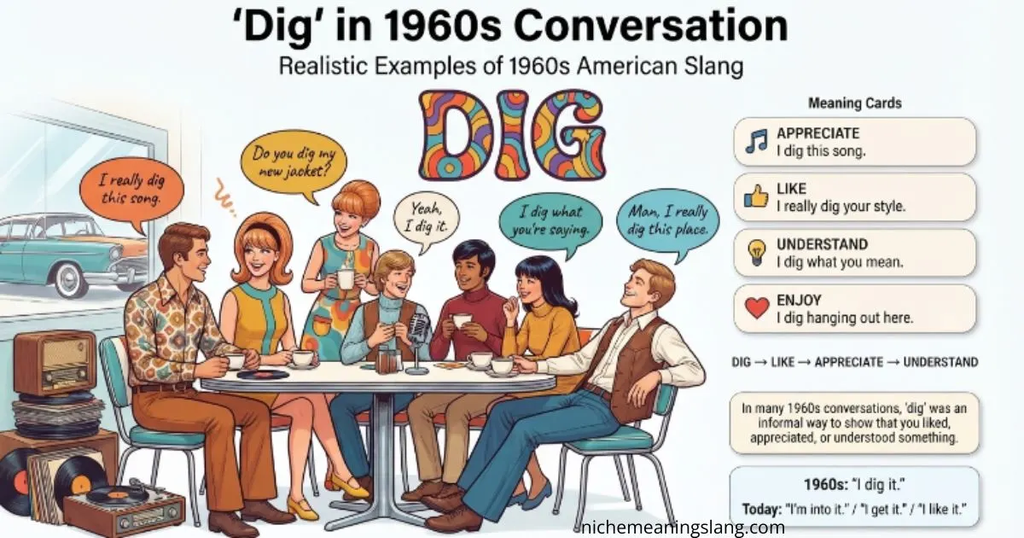 Examples of “Dig” in 1960s Conversation