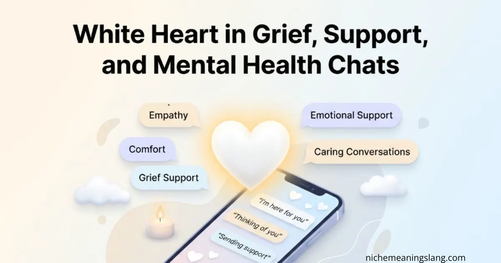White Heart in Grief, Support, and Mental Health Chats