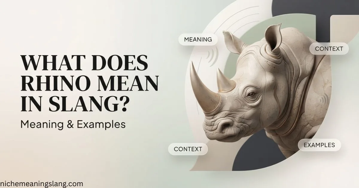 What Does Rhino Mean in Slang Meaning & Examples