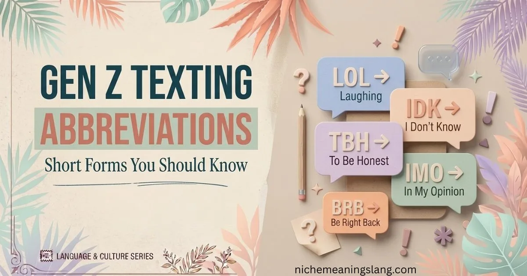 Gen Z Texting Abbreviations You Should Know