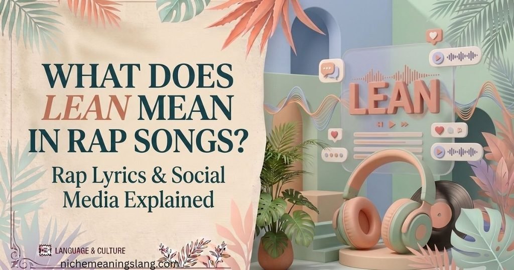 What Does Lean Mean in Rap Songs and Social Media?